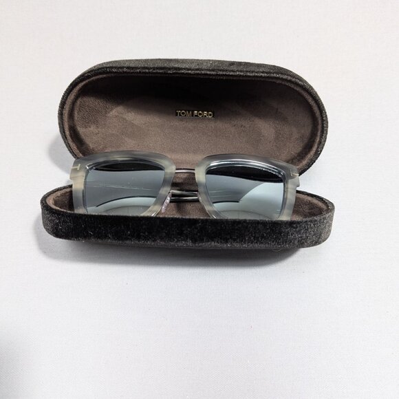 Tom Ford Lara02 Sunglasses Grey Frame Mirrored Lenses TF573 55X 52 22 140 *2